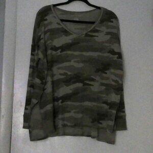Camo Waffle knit long sleeve